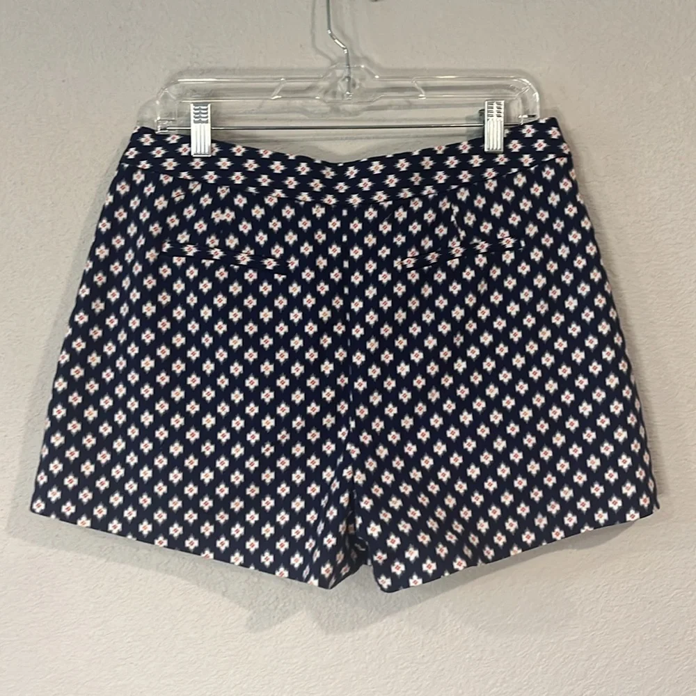 Michael Kors Prussian clementine print stretch cotton dress shorts 10